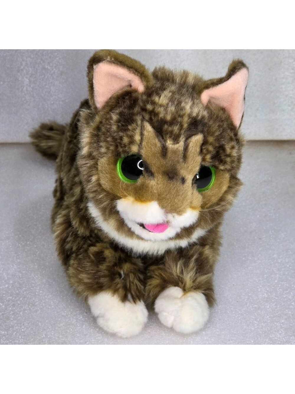 Cuddle Barn Lil Bub Tabby Kitten Cat Plush Realistic Toy 2014 Soft 12"